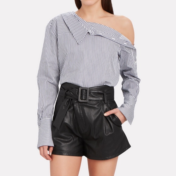 NWT MARISSA WEBB LEVI BELTED LEATHER SHORTS SIZE 10 *I SHIP SAME DAY!* - Picture 2 of 13